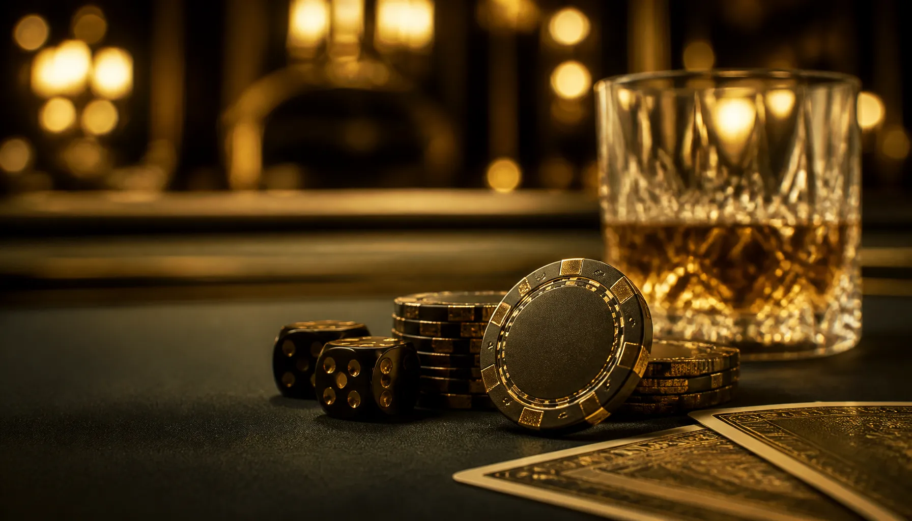 Close-up of gleaming gold coins scattered on deep emerald velvet surface with cinematic warm lighting